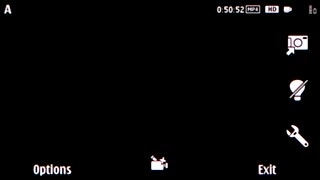If the video recorder is turned on:Press the camera icon.