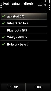 When the box next to the menu item is ticked (V), the function is turned on.