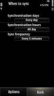 Press Back three times to return to the inbox.
