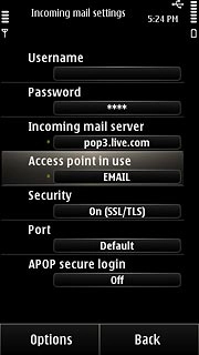 Press Access point in use.