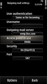 Press Access point in use.