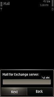 Key in the server address and press Next.