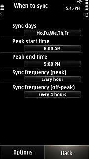 Press Back three times to return to the inbox.Please note:Each time your phone connects to the server to synchronise, data charges will apply.