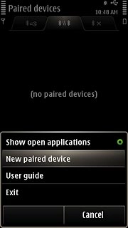 Press New paired device.