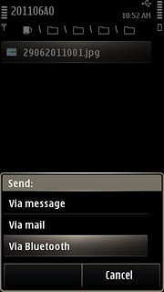 Press Via Bluetooth.