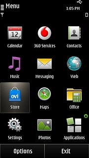 Press Store.If this is the first time you use Ovi Market:Follow the instructions on the display to install the application.