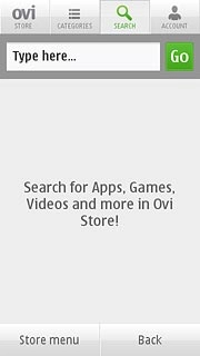 To search by application name:Press SEARCH.