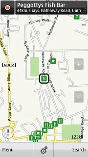 Press the destination.