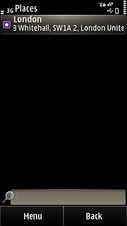 Press the required destination.