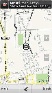 Press the destination.