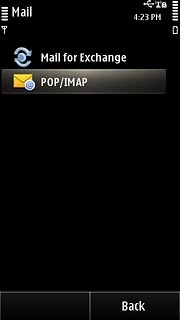 Press POP/IMAP.