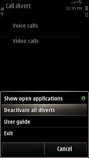 Press Deactivate all diverts.