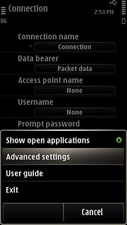 Press Advanced settings.