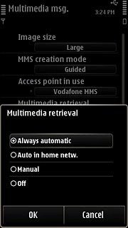 Press Always automatic.