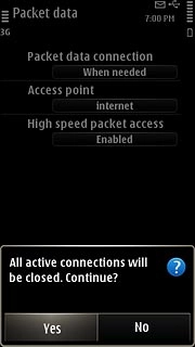 Press Yes to confirm.