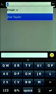 Key in the first letters of the required contact.Matching contacts are displayed.Press the required contact.