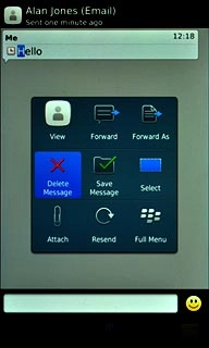 Press Delete Message.