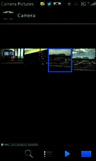 Press the required picture or the required video clip.