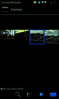 Press and hold the required picture or the required video clip until a pop-up menu is displayed.