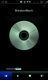 To go to the previous audio file:Press arrow left twice.