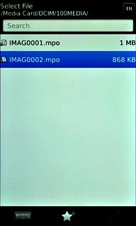 Press the required file.