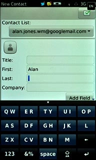 Press the field next to Last and key in the required last name.