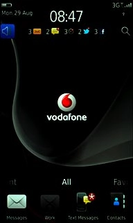 Press the profile icon.