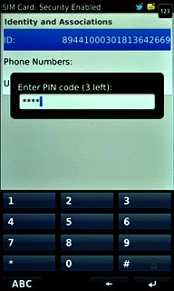 Key in your current PIN and press Enter.