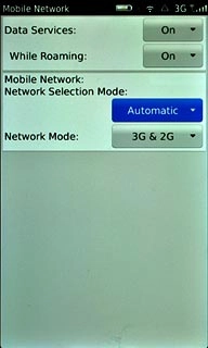 Press Network Selection Mode.