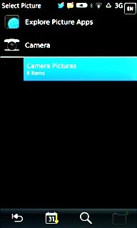 To use a saved picture:Press the required folder.