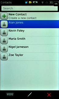 Press the required contact.