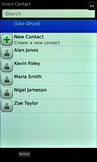 Press [Use Once].Key in +61414121121 