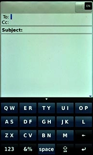 Press the field next to To.Key in the first letters of the required contact.Matching contacts are displayed.