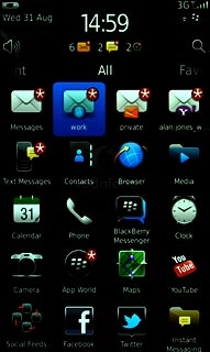 Press the required email account.