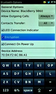 When the box next to the menu item is ticked (V), the function is turned on.