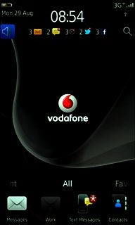 Press the profile icon.