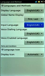 Press Input Language.