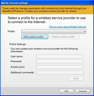 Select Add custom profile ....