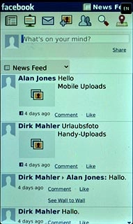 Press What's on your mind?.