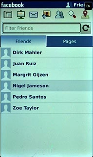 Press the required friend.