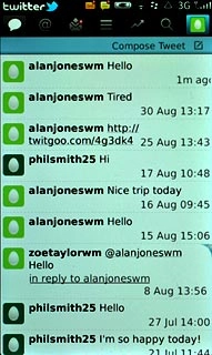 Press the profile icon.