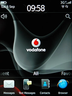 The battery icon shows the remaining battery power. The bigger the coloured section of the icon, the more power.Further information: Charge the battery