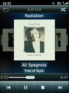 Press the repeat icon repeatedly to select the required setting.