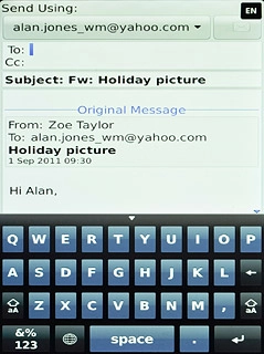 Press To.Key in the first letters of the required contact.Matching contacts are displayed.