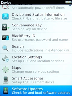 Press Software Updates.
