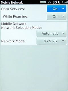 Press Network Selection Mode.