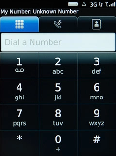Press the keypad icon.