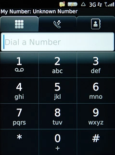 Press the keypad icon.