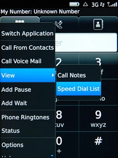 Press Speed Dial List.