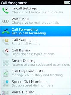 Press Call Forwarding.